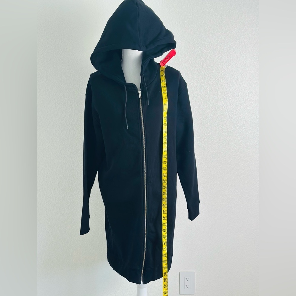 Être Cécile Cubs Longline Black Hoodie Size Small - Picture 10 of 10